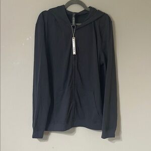 SKIMS Charcoal Zip-Up Hoodie